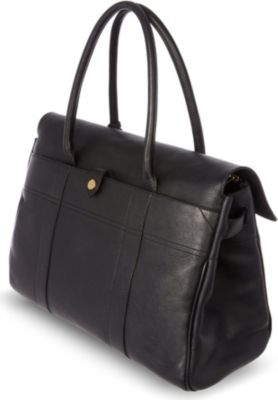 Mulberry Bayswater Pocket Natural Leather Tote - Click Image to Close