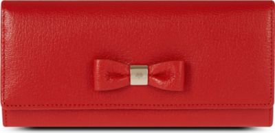 Mulberry Bow Glossy Goat Leather Wallet - Click Image to Close