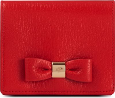 Mulberry Bow Glossy Goat Leather Purse - Click Image to Close