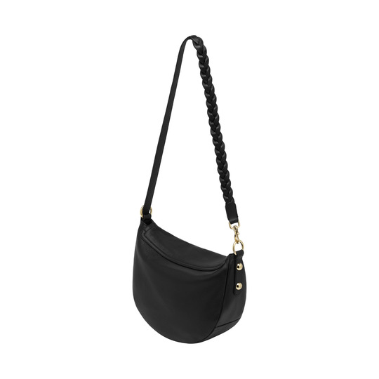 Mulberry Daria Satchel Black Spongy Pebbled - Click Image to Close