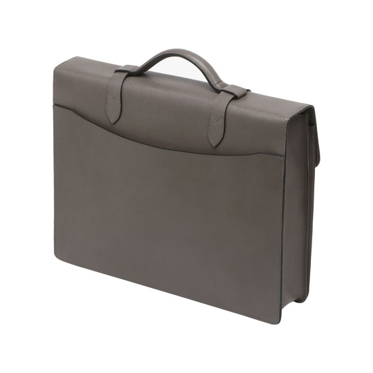 Mulberry Single Briefcase Grey Classic Printed Calf - Click Image to Close