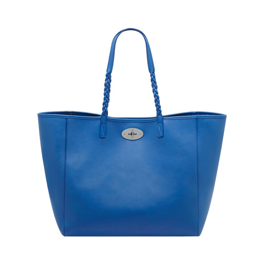 Mulberry Medium Dorset Tote Bluebell Blue Soft Nappa - Click Image to Close