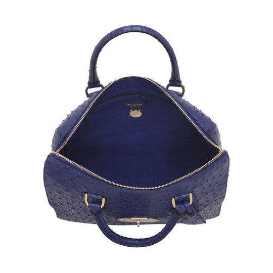 Mulberry Del Rey Cosmic Blue Ostrich - Click Image to Close