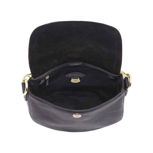 Mulberry Small Effie Satchel Black Spongy Pebbled - Click Image to Close