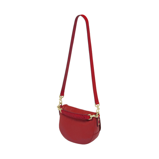 Mulberry Small Effie Satchel Bright Red Spongy Pebbled - Click Image to Close