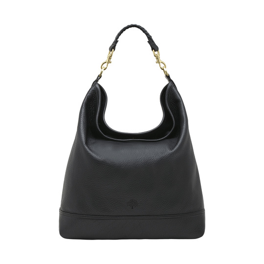 Mulberry Effie Hobo Black Spongy Pebbled - Click Image to Close