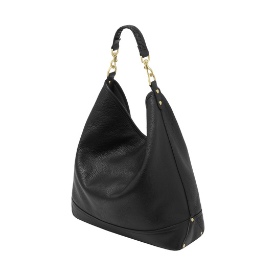 Mulberry Effie Hobo Black Spongy Pebbled - Click Image to Close