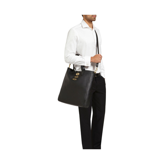 Mulberry Brynmore Tote Black Natural Leather - Click Image to Close
