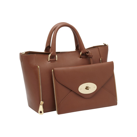 Mulberry Small Willow Tote Oak Silky Classic Calf - Click Image to Close