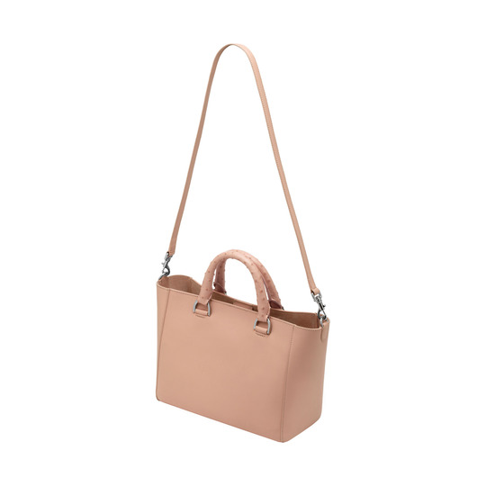 Mulberry Small Willow Tote Ballet Pink Ostrich & Silky Classic Calf - Click Image to Close
