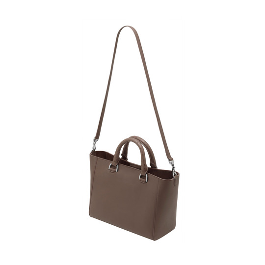 Mulberry Small Willow Tote Taupe Ostrich & Silky Classic Calf - Click Image to Close