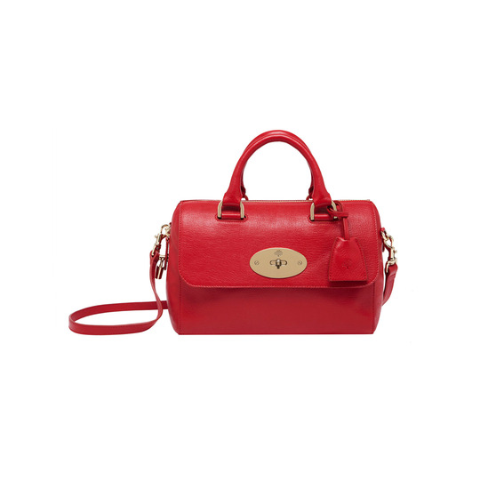 Mulberry Small Del Rey Bright Red Shiny Goat - Click Image to Close