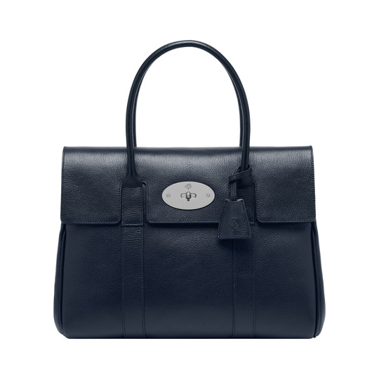 Mulberry Bayswater Midnight Blue Shiny Goat - Click Image to Close