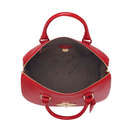 Mulberry Del Rey Bright Red Shiny Goat - Click Image to Close