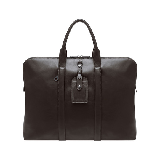 Mulberry Matthew Holdall Chocolate Micrograin Calf - Click Image to Close