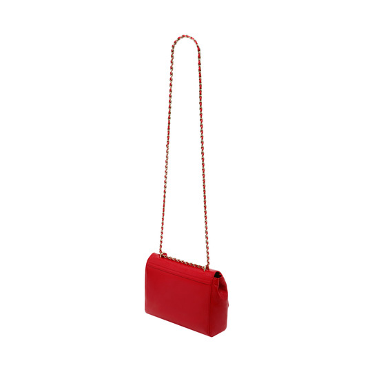 Mulberry Lily Bright Red Shiny Goat - Click Image to Close