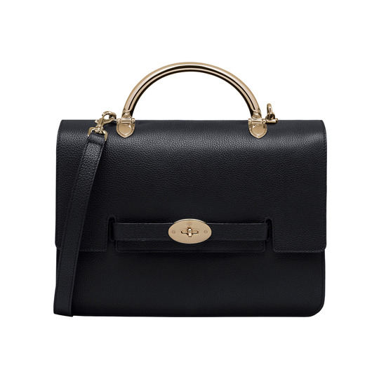 Mulberry Large Bayswater Shoulder Black Grainy Calf - Click Image to Close