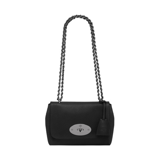 Mulberry Lily Black Soft Grain With Nickel - Click Image to Close