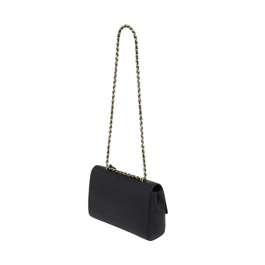 Mulberry Medium Lily Black Soft Grain With Soft Gold - Click Image to Close