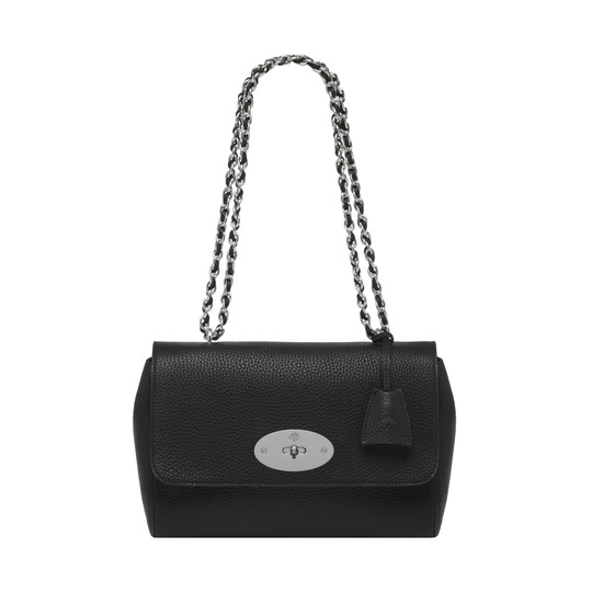 Mulberry Medium Lily Black Soft Grain With Nickel - Click Image to Close