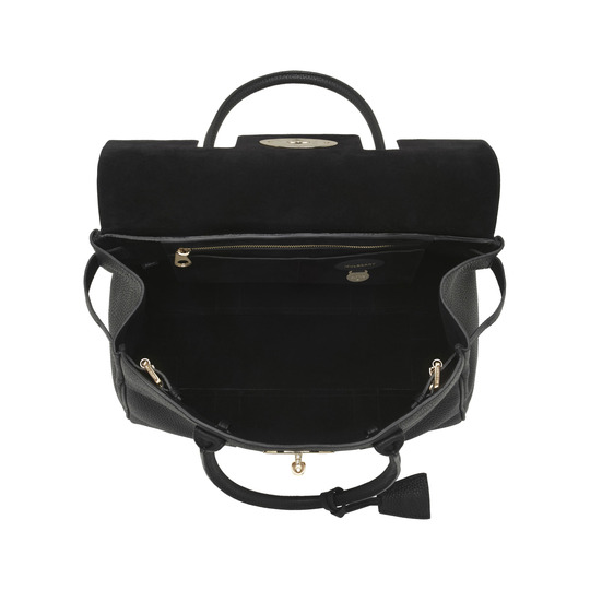 Mulberry Bayswater Black Soft Grain With Soft Gold - Click Image to Close