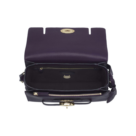 Mulberry Bayswater Shoulder Aubergine Grainy Calf - Click Image to Close