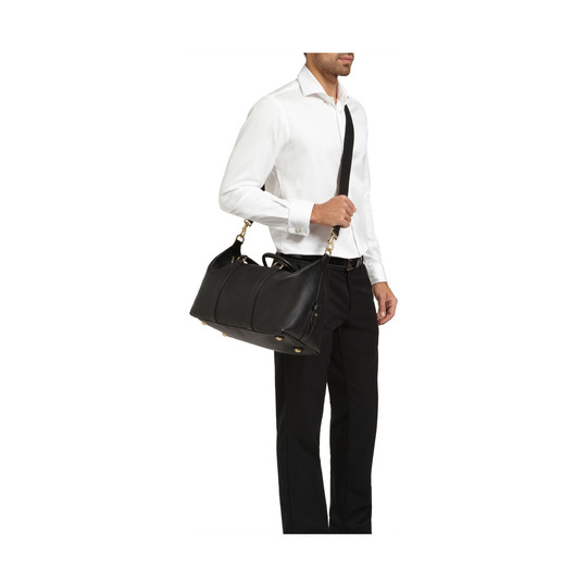 Mulberry Small Clipper Black Natural Leather - Click Image to Close