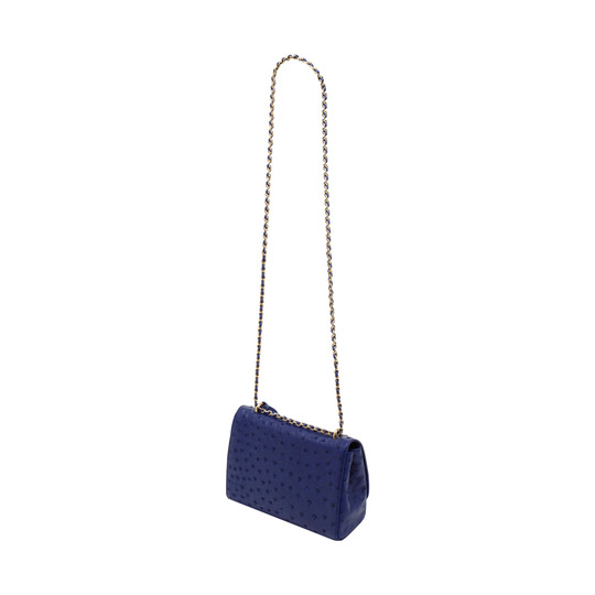 Mulberry Lily Cosmic Blue Ostrich - Click Image to Close