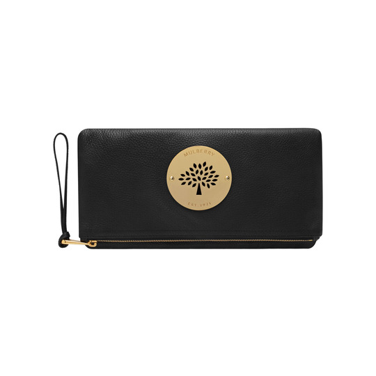 Mulberry Daria Clutch Black Spongy Pebbled - Click Image to Close