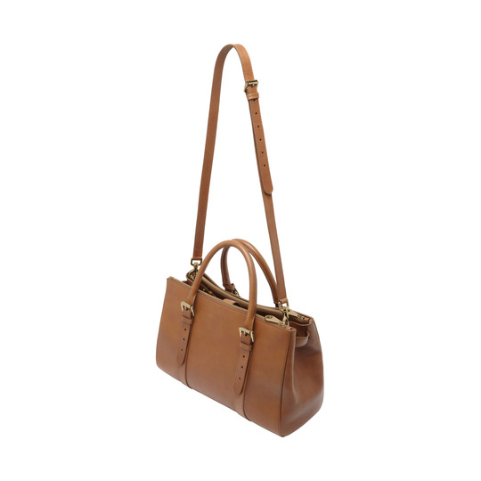 Mulberry Bayswater Double Zip Tote Oak Natural Leather - Click Image to Close