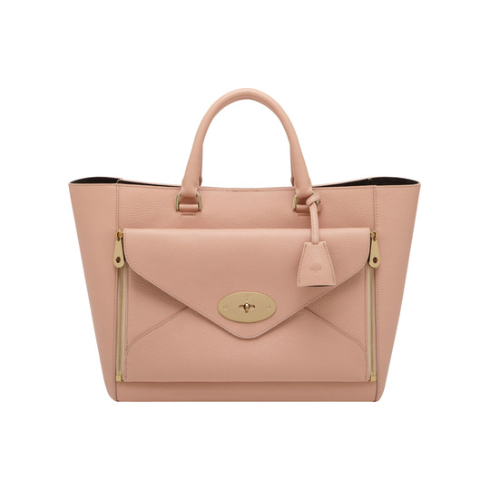 Mulberry Willow Tote Ballet Pink Grainy Calf - Click Image to Close