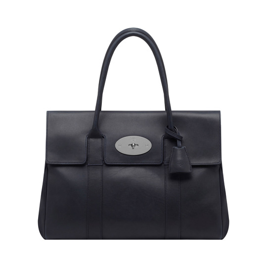 Mulberry Bayswater Midnight Blue Soft Tan - Click Image to Close