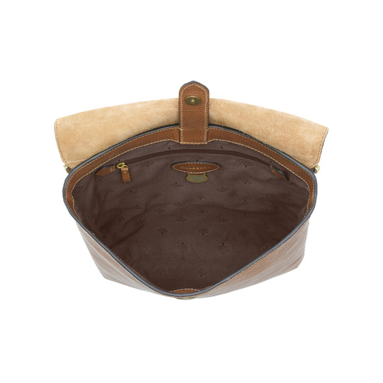 Mulberry Reporter With Flap Oak Natural Leather - Click Image to Close