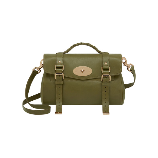 Mulberry Alexa Pickle Green Polished Buffalo - Click Image to Close