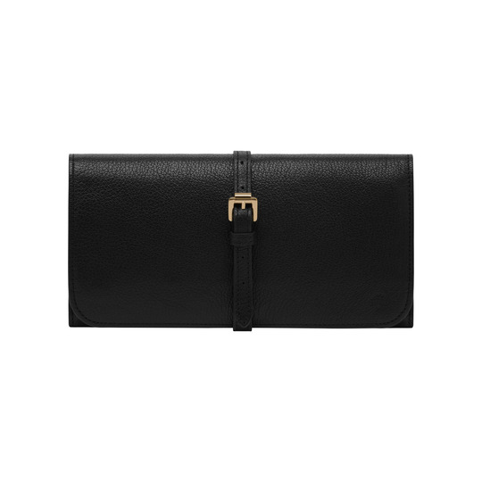 Mulberry Jewellery Roll Black Glossy Goat - Click Image to Close