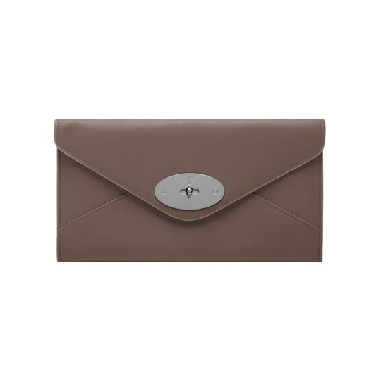 Mulberry Envelope Wallet Taupe Silky Classic Calf - Click Image to Close