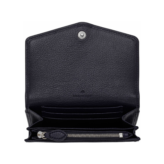 Mulberry Dome Rivet French Purse Midnight Blue Shiny Goat - Click Image to Close