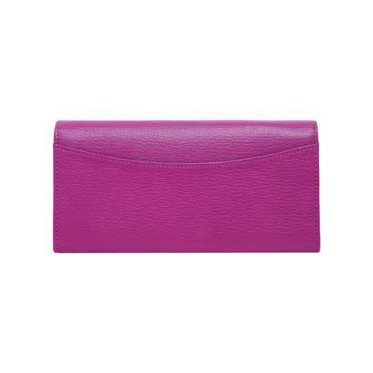 Mulberry Dome Rivet Continental Wallet Mulberry Pink Glossy Goat - Click Image to Close