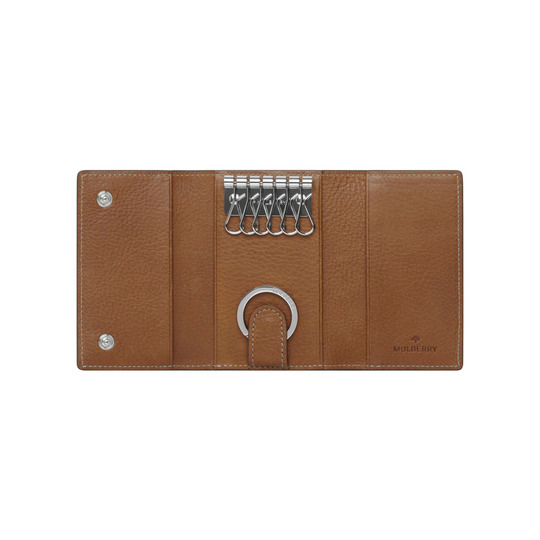 Mulberry Key Case Oak Natural Leather - Click Image to Close
