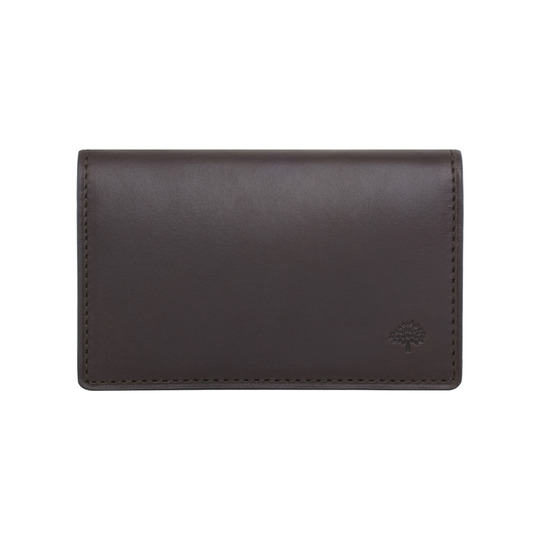 Mulberry Card Case Chocolate Soft Saddle - Click Image to Close