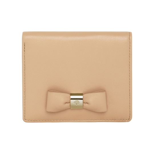 Mulberry Bow Id Purse Natural Classic Nappa - Click Image to Close
