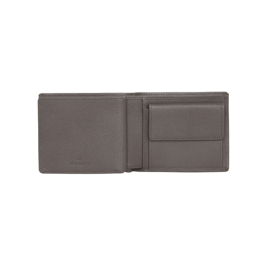 Mulberry 8 Card Coin Wallet Grey Classic Printed Calf - Click Image to Close