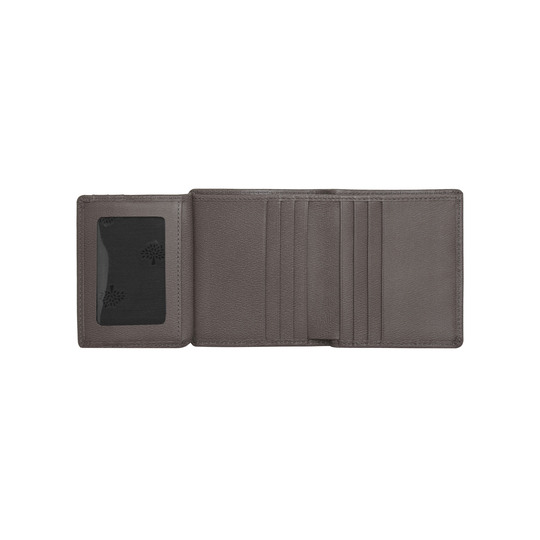 Mulberry Mini Tri Fold Wallet Grey Classic Printed Calf - Click Image to Close