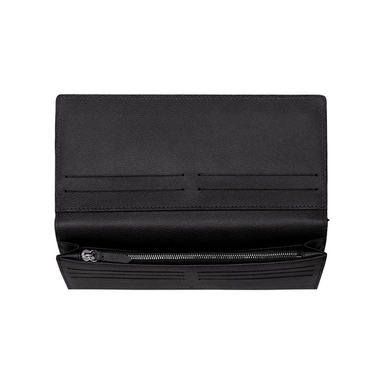 Mulberry Coat Wallet Black Classic Printed Calf - Click Image to Close