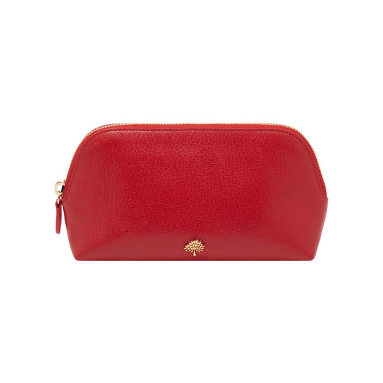 Mulberry Make Up Case Bright Red Shiny Goat - Click Image to Close