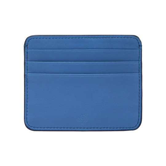 Mulberry Rounded Credit Card Slip Bright Blue Soft Tan - Click Image to Close