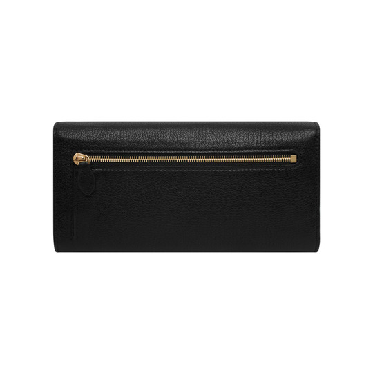 Mulberry Tree Continental Wallet Black Glossy Goat - Click Image to Close