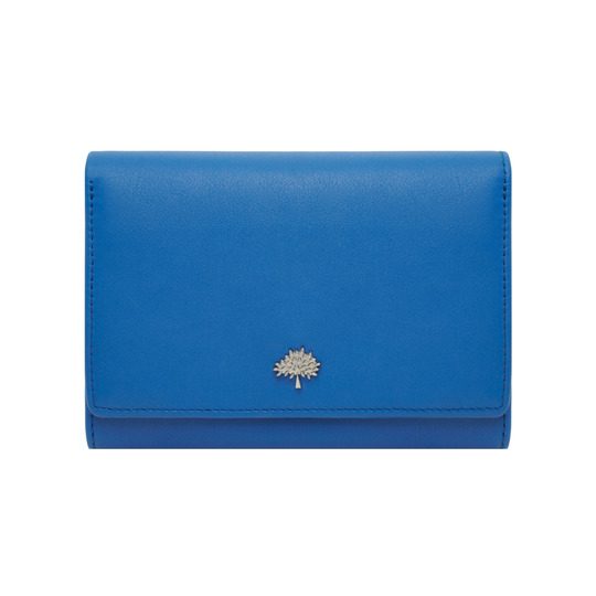 Mulberry Tree French Purse Bluebell Blue Silky Classic Calf - Click Image to Close