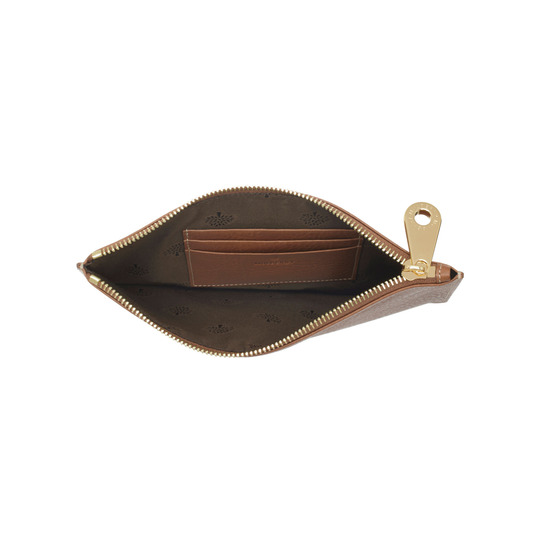 Mulberry Tree Pouch Oak Natural Leather - Click Image to Close