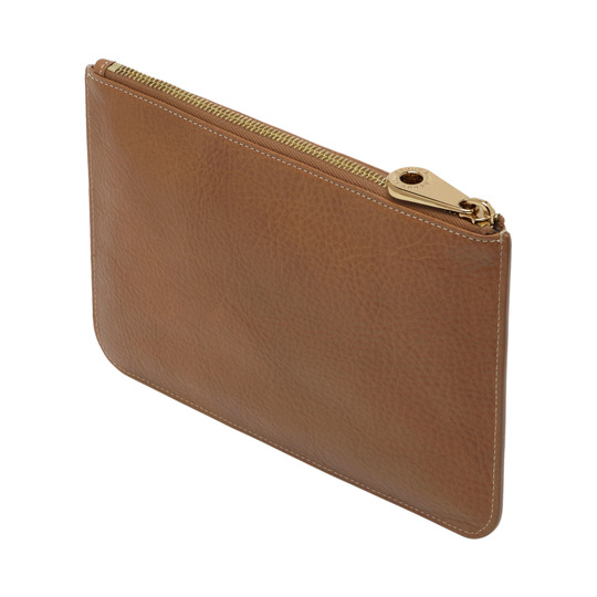 Mulberry Tree Pouch Oak Natural Leather - Click Image to Close